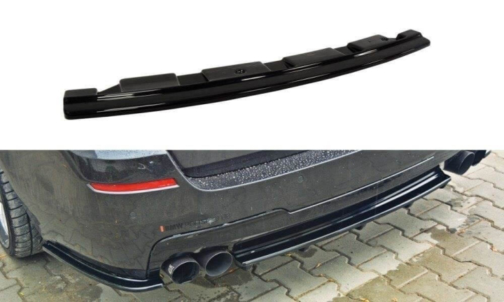 BMW 5-Serie F10/F11 M-Sport Med Dubbla Utblås 2011-2017 Bakre Splitter V.2 Maxton Design  i gruppen Bilmodeller / BMW / 5-serie (F07-F10-F11) 11-17 / Styling / Diffuser hos DDESIGN AB (BM-5-11-MPACK-RD2)