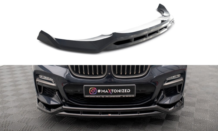 BMW X4 M-Pack G02 2018-2021 Frontsplitter V.2 Maxton Design  i gruppen Bilmodeller / BMW / X4 (G02) 18+ hos DDESIGN AB (BM-X4-02-MPACK-FD2G-FD2RG)