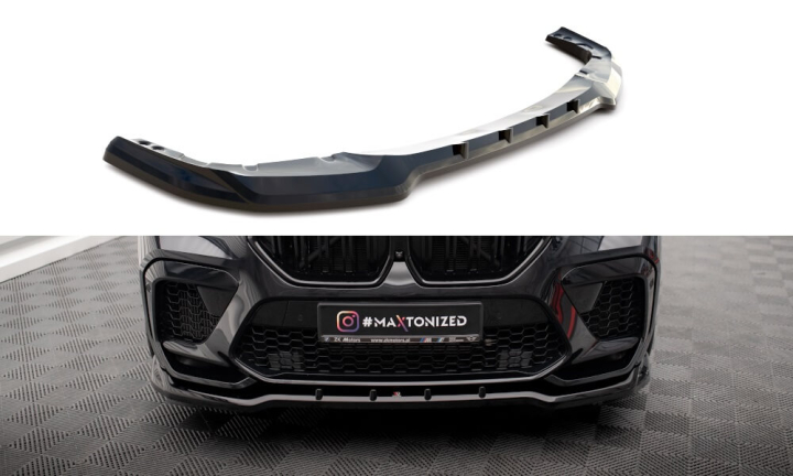 BMW X6 M F96 2020+ Frontsplitter V.1 Maxton Design i gruppen Bilmodeller / BMW / X6 (G06) 19+ hos DDESIGN AB (BM-X6-F96-M-FD1)