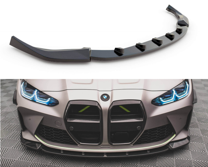 BMW M4 G82 / M3 G80 2021+ Kolfiber Frontsplitter V.1 Maxton Design i gruppen Bilmodeller / BMW / M4 4-serie (G82) 2021+ hos DDESIGN AB (CF-BM-4-G82-M-FD1-245-P)