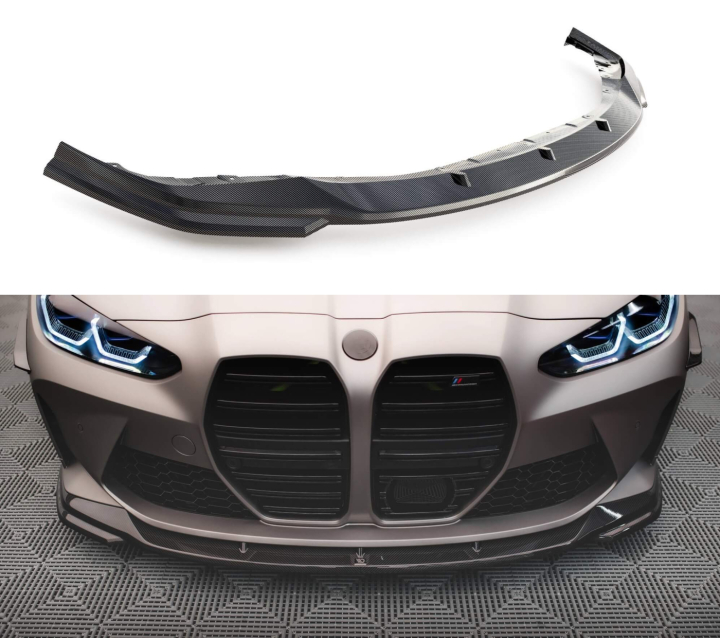 BMW M4 G82 / M3 G80 2021+ Kolfiber Frontsplitter V.2 Maxton Design i gruppen Bilmodeller / BMW / M4 4-serie (G82) 2021+ hos DDESIGN AB (CF-BM-4-G82-M-FD2-245-P)