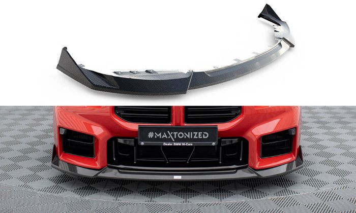 BMW M2 G87 2023+ Kolfiber Frontläpp / Frontsplitter Maxton Design i gruppen Bilmodeller / BMW / M2 2-Serie (G87) 2023+ hos DDESIGN AB (CF-BM-M2-G87-FD1-245-P)