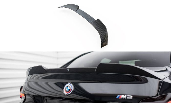 BMW M2 G87 2023+ Kolfibervinge / Vingextension Spoiler Maxton Design i gruppen Bilmodeller / BMW / M2 2-Serie (G87) 2023+ hos DDESIGN AB (CF-BM-M2-G87-H1-245-P)