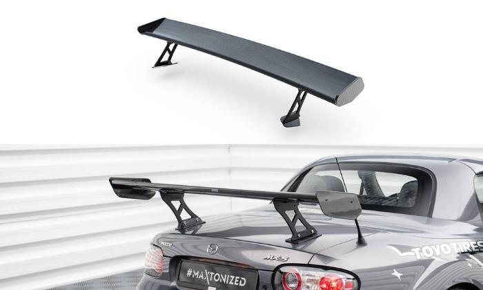 Mazda MX5 Hardtop NC 2005-2009 Kolfibervinge Spoiler Maxton Design i gruppen Bilmodeller / Mazda / MX-5 (NC) 05-14 / Styling hos DDESIGN AB (CF-MA-MX5-3-WING5-245-P)