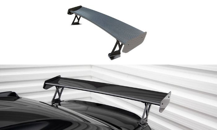 BMW 2-Serie G42 2021+ / M2 G87 2023+ Kolfibervinge Spoiler med LED-Ljus Maxton Design i gruppen Bilmodeller / BMW / M2 2-Serie (G87) 2023+ hos DDESIGN AB (CF-UN-WING5-245-P-LED)