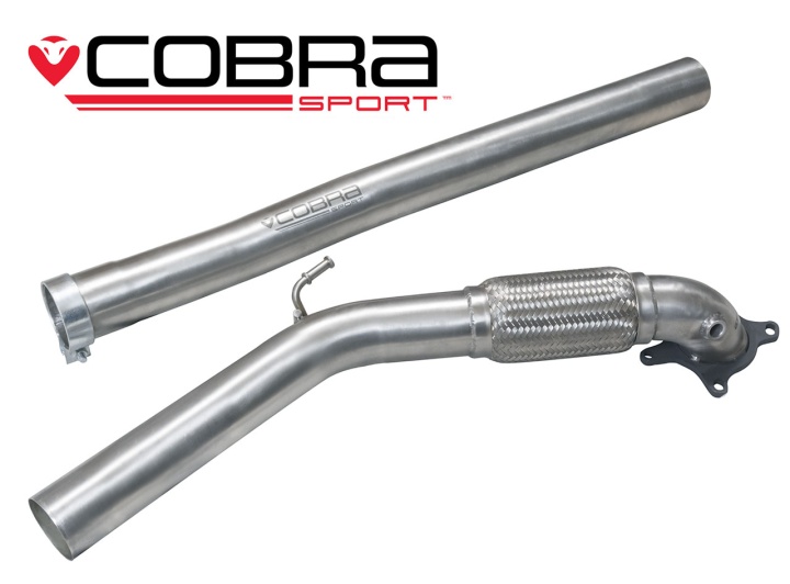 COBRA-AU28 Audi TT 1.8 & 2.0 TFSI (Mk2) (2WD) 07-11 Frontpipe / De-Cat Cobra Sport