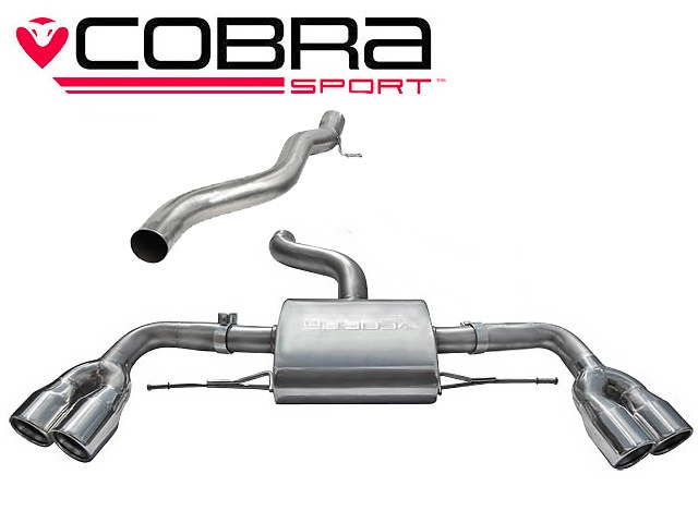 COBRA-AU33 Audi TTS 2.0 TTS (Mk2) (Quattro) Coupe 08- Catback (Ej Ljuddämpat) Cobra Sport