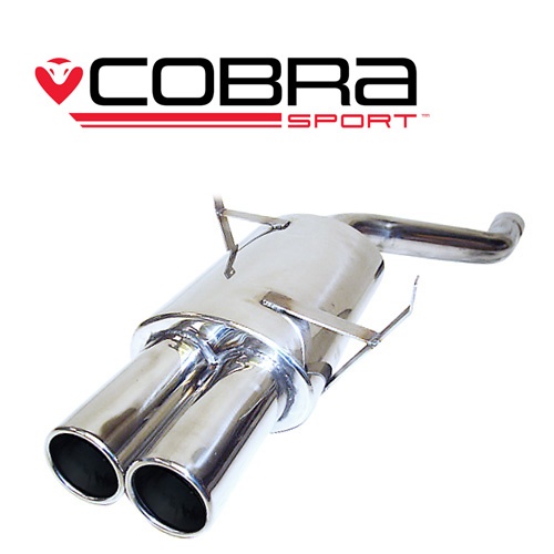 COBRA-BM24 BMW 323 (E46) 98-06 Bakre Ljuddämpare (single inlet pipe application only) Cobra Sport