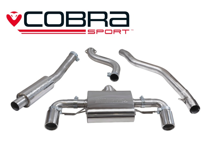 COBRA-BM91 BMW M140i (3 & 5-dörrars) (F20 & F21 LCI) Automat 15- Catback (Ljuddämpat) Cobra Sport