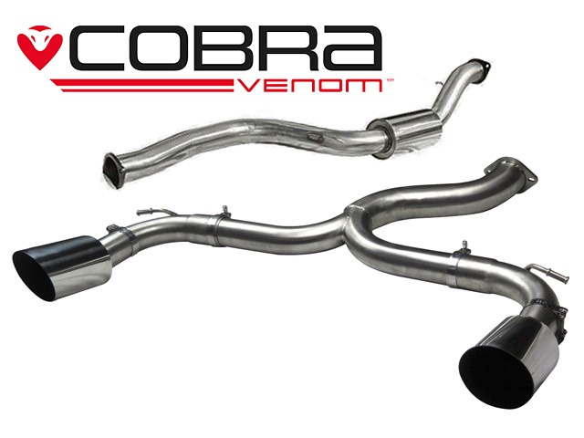COBRA-FD25 Ford Focus RS (Mk2) 08-11 Catback (Venom Range - Låg ljudvolym) Cobra Sport