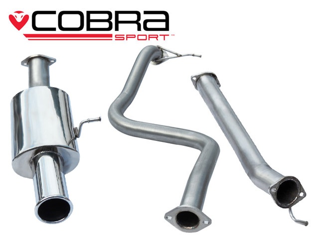COBRA-FD52 Ford Fiesta Mk7 ST180 & ST200 13- Catback (Ej Ljuddämpat) Singelutblås Cobra Sport