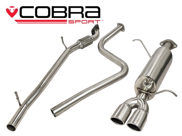 COBRA-FD60 Ford Fiesta Mk7 1.2/ 1.4/ 1.6 08-14 Catback (Flex Type) (Identification image is provided) Cobra Sport