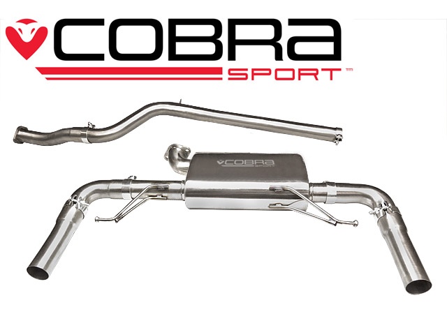COBRA-RN07 Renault Clio 200 Mk3 2.0 16V 09-12 Catback (Ej Ljuddämpat) Cobra Sport