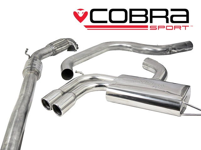 COBRA-SE24b Seat Leon Cupra 2.0 FSI 240PS (1P-Mk2) 06-12 Turboback-system (Med Sportkatalysator & Ej Ljuddämpat) Cobra Sport