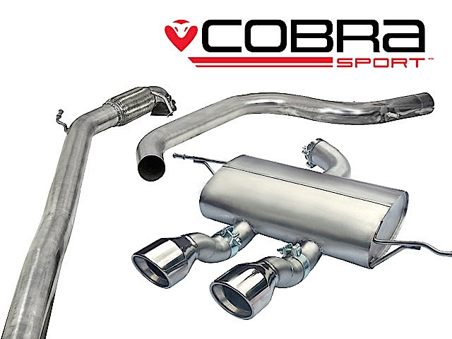 COBRA-SE29d Seat Leon Cupra R 2.0 TSI 265PS (1P-Mk2) 10-12 Turboback-system (Med De-Cat & Ej Ljuddämpat) Cobra Sport