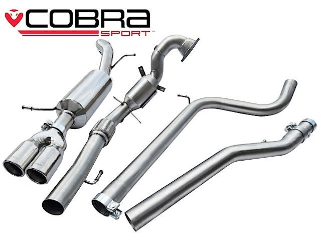 COBRA-SE35b Seat Ibiza FR 1.4 TSI 10-14 Turboback-system (Med Sportkatalysator & Ej Ljuddämpat) Cobra Sport