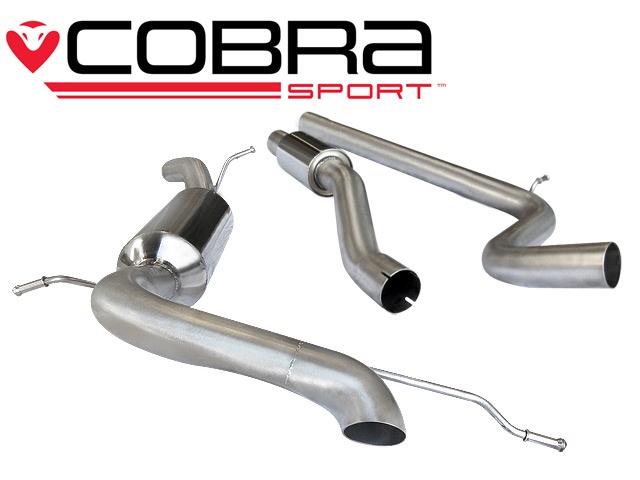 COBRA-SE38 Seat Ibiza Cupra / Boganegra 1.4 TSI 10-14 Catback (Ljuddämpat) (Inklusive Race-pipes)Singel-utblås Cobra Sport