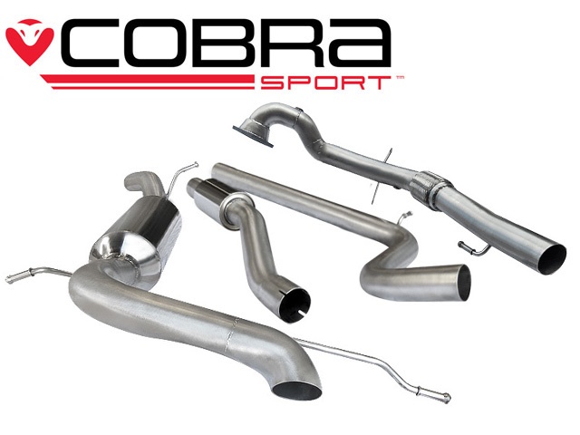COBRA-SE39c Seat Ibiza Cupra / Boganegra 1.4 TSI 10-14 Turboback-system (Med De-Cat & Ljuddämpare) - single T/Ps Cobra Sport
