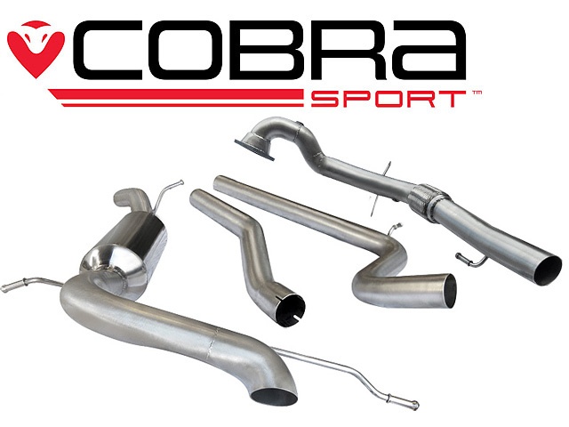 COBRA-SE39d Seat Ibiza Cupra / Boganegra 1.4 TSI 10-14 Turboback-system (Med De-Cat & Ej Ljuddämpat)Singel-utblås Cobra Sport