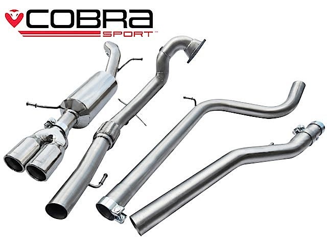COBRA-SK15d Skoda Fabia VRS 1.4 TSI 10- Turboback-system (Med De-Cat & Ej Ljuddämpat) Cobra Sport