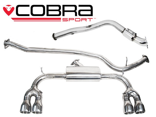 COBRA-SU76b Subaru Impreza STI Turbo (Hatchback) 08-11 Turboback-system (Med Sportkatalysator & Ej Ljuddämpat) Cobra Sport