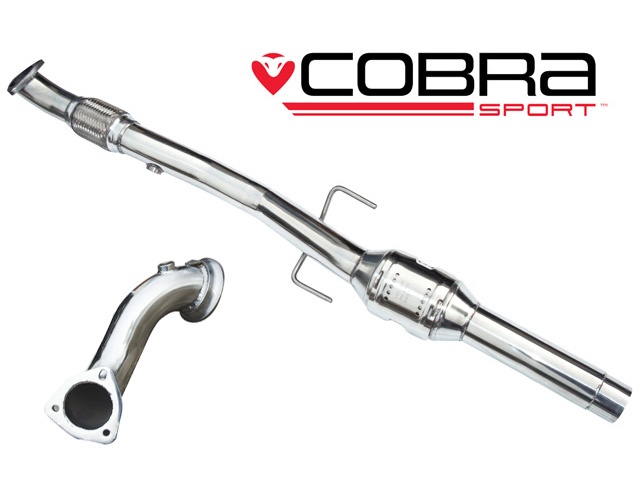 COBRA-VP03a Opel Corsa D Nurburgring 10-14 Pre-Cat/De-Cat Pipe & Sportkatalysator (200 Cell) Cobra Sport
