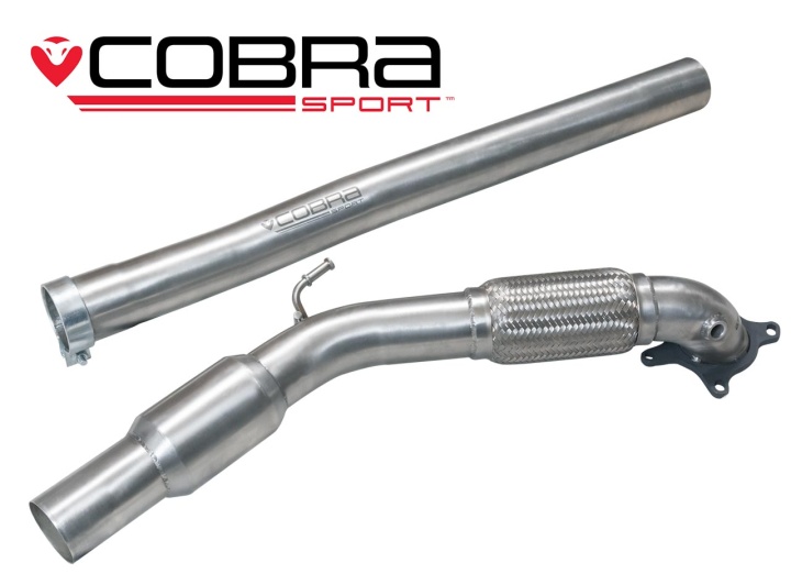 COBRA-VW18 Volkswagen Golf GTI Mk5 (1K) 04-09 Frontpipe & Sportkatalysator (200 Cell) Cobra Sport