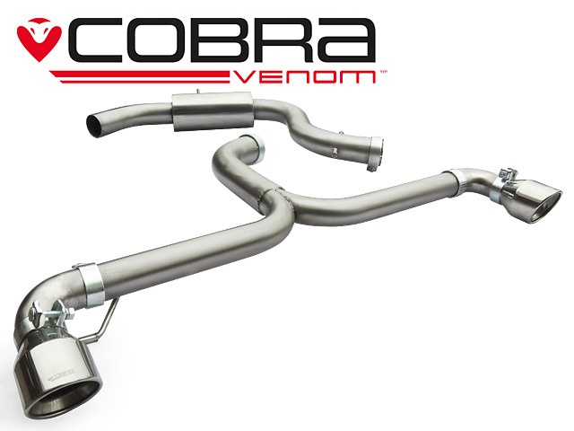 COBRA-VW37 Volkswagen Golf GTI Mk6 (5K) 09-12 Catback (Venom Range - Hög ljudvolym) Cobra Sport