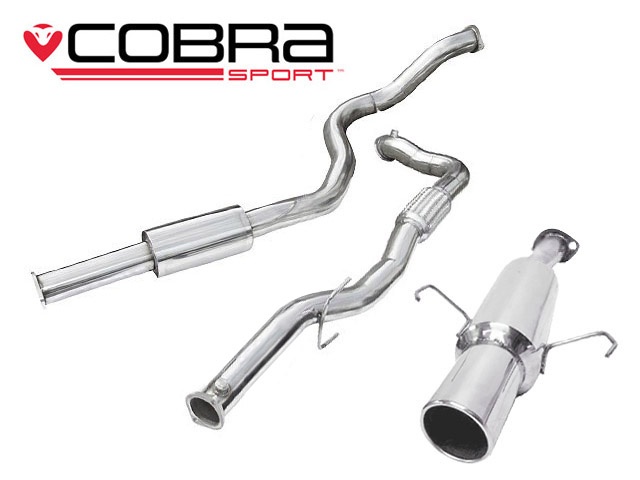 COBRA-VZ05c Opel Corsa D SRI 07-09 Turboback-system (Med De-Cat & Ljuddämpare) Cobra Sport