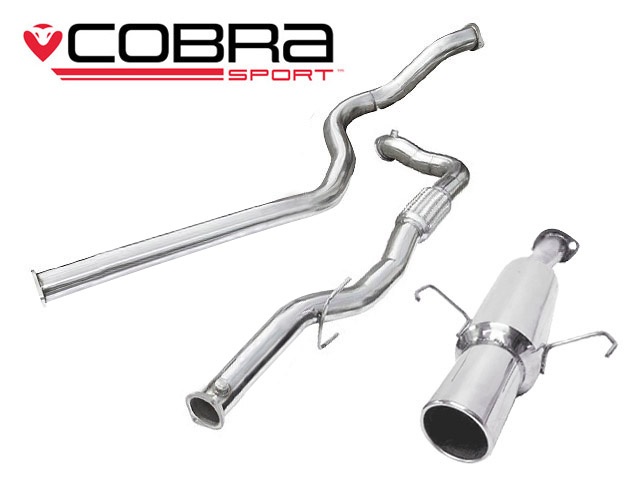 COBRA-VZ05d Opel Corsa D SRI 07-09 Turboback-system (Med De-Cat & Ej Ljuddämpat) Cobra Sport
