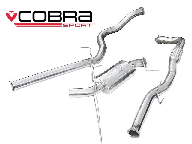 COBRA-VZ06d Opel Corsa D VXR 07-09 Turboback-system (Med De-Cat & Ej Ljuddämpat) Cobra Sport
