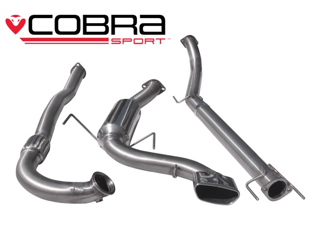COBRA-VZ07d Opel Astra H VXR 05-11 Turboback-system (Med De-Cat & Ej Ljuddämpat) Cobra Sport