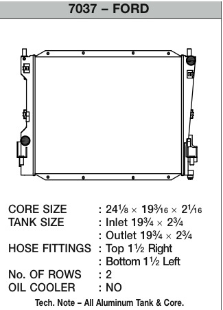 CSF7037 05-14 Ford Mustang Kylare CSF Radiators