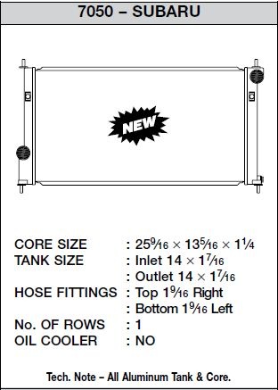 CSF7050 BRZ / GT86 12+ Kylare CSF Radiators