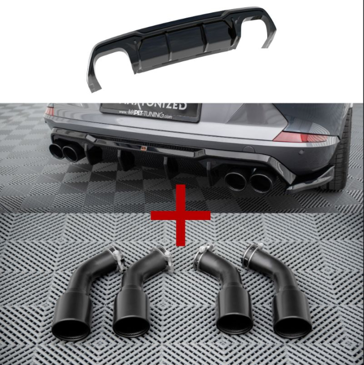 Cupra Formentor Mk1 VZ 2020- Diffuser + Utblås V.3 Maxton Design i gruppen Bilmodeller / Cupra / Formentor 2020+ hos DDESIGN AB (CU-FO-1-RS3G-EXTENSION)