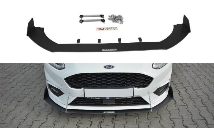 FO-FI-8-STLINE-CNC-FD1A Ford Fiesta MK8 ST / ST-Line 2018+ Racing Frontsplitter V.1 Maxton Design