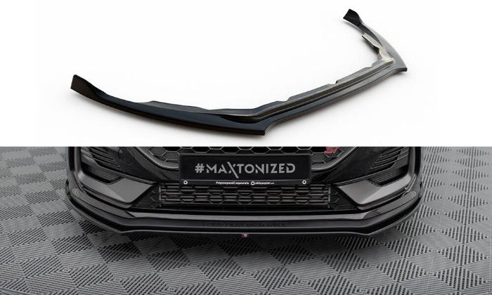 Ford Fiesta MK8 ST / ST-Line Facelift 2021+ Frontsplitter V.1 Maxton Design i gruppen Bilmodeller / Ford / Fiesta MK8 17+ / Styling hos DDESIGN AB (FO-FI-8F-ST-FD1G)