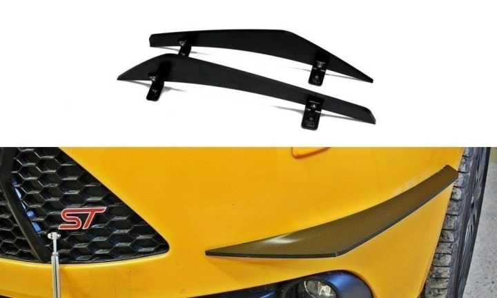 Ford Focus ST MK3 2012-2014 Canards Maxton Design i gruppen Bilmodeller / Ford / Focus ST MK3 11-19 / Styling / Front hos DDESIGN AB (FO-FO-3-ST-CNC-CAN1A)