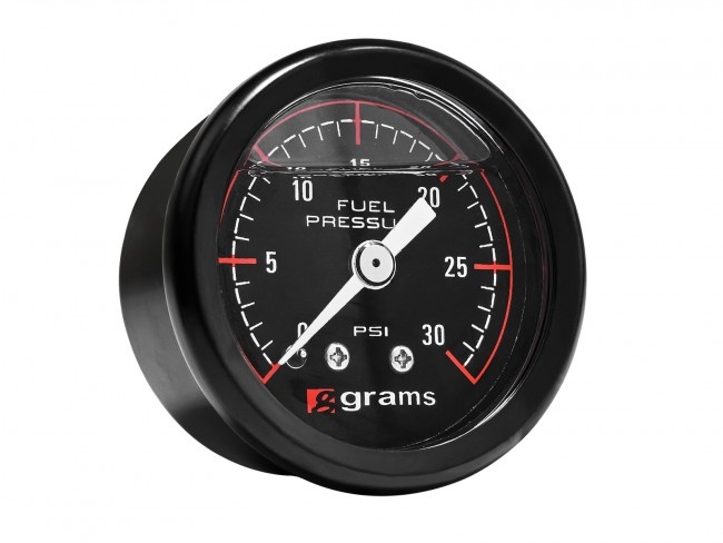G2-99-0030 Bränsletrycksmätare 0-30psi - Svart Grams Performance