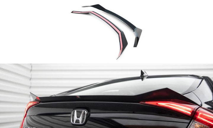 Honda Civic Mk10 2017-2022 Vinge / Vingextension Maxton Design i gruppen Bilmodeller / Honda / Civic FC - FK Standard 16-21 / Styling / Vingar hos DDESIGN AB (HO-CI-10-CAP1G)