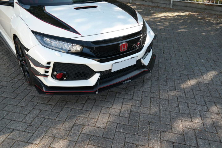 Honda Civic X Type R MK10 2017+ Racing Frontläpp / Frontsplitter V.1 Maxton Design i gruppen Bilmodeller / Honda / Civic FC - FK Standard 16-21 / Styling / Front hos DDESIGN AB (HO-CI-10-TYPE-R-CNC-FD1A)