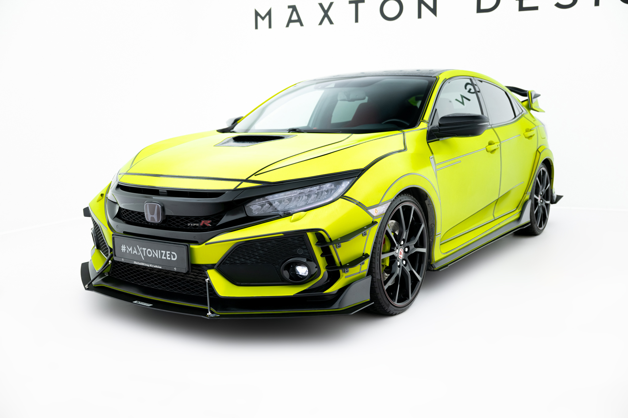 Honda Civic X Type R MK10 2017+ Racing Frontläpp / Frontsplitter V.1 M