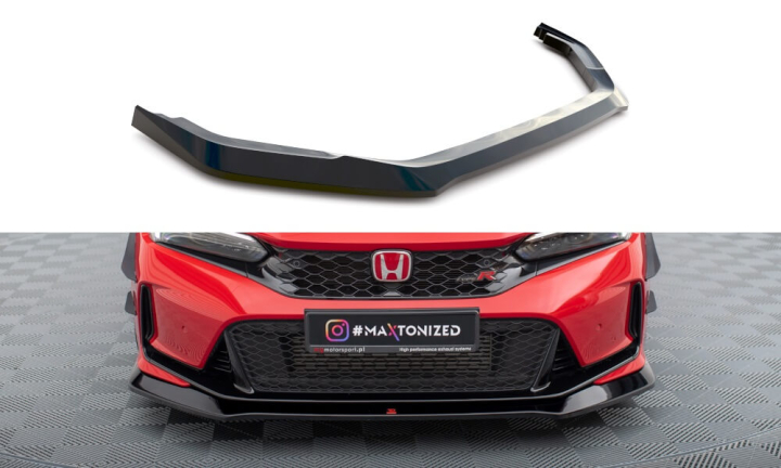 Honda Civic Type-R FL5 Mk11 2023+ Frontsplitter V.1 Maxton Design i gruppen Bilmodeller / Honda / Civic FE - FL 2021+ hos DDESIGN AB (HO-CI-11-TYPE-R-FD1G)