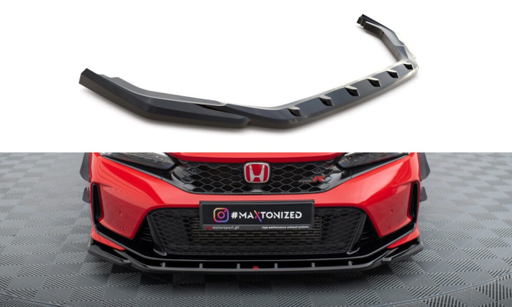 Honda Civic Type-R FL5 Mk11 2023+ Frontsplitter V.3 Maxton Design i gruppen Bilmodeller / Honda / Civic FE - FL 2021+ hos DDESIGN AB (HO-CI-11-TYPE-R-FD3G)