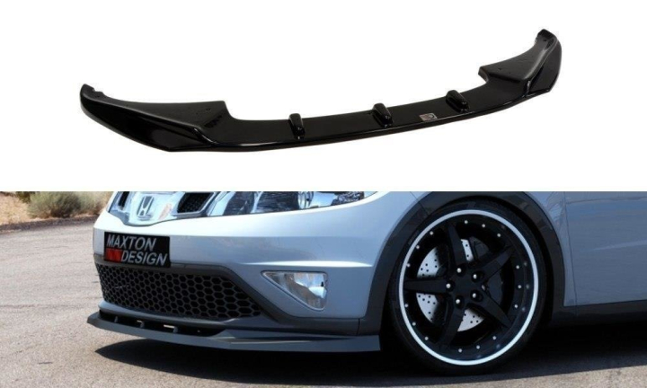 Honda Civic MK8 (Facelift) 2009-2011 Frontläpp / Frontsplitter Maxton Design i gruppen Bilmodeller / Honda / Civic FA-FD-FG-FK-FN 06-11 / Styling / Frontläppar hos DDESIGN AB (HO-CI-8F-FD1G)