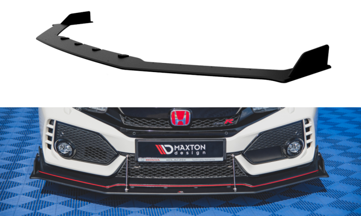 HOCI10TYPER-CNC-FD4B Honda Civic Type-R FK8 2017-2021 Racing Dura Splitter Maxton Design