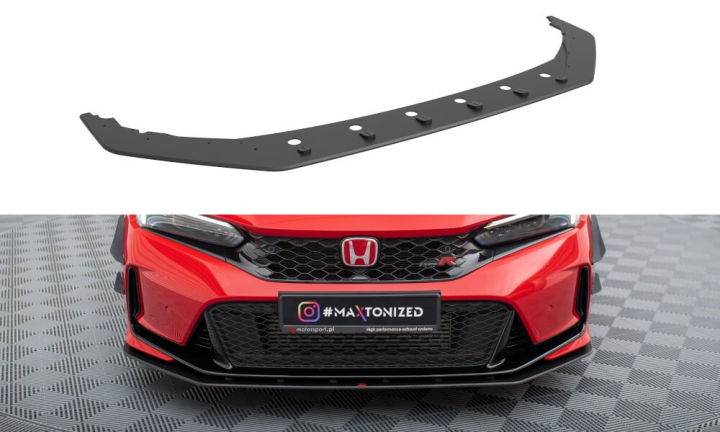 Honda Civic Type-R FL5 Mk11 2023+ Street Pro Frontsplitter V.1 Maxton Design  i gruppen Bilmodeller / Honda / Civic FE - FL 2021+ hos DDESIGN AB (HOCI11TYPERCNC-FD1)