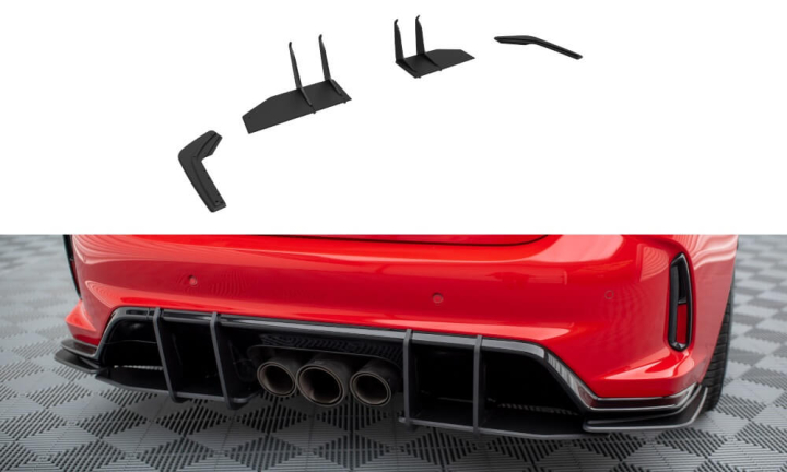 Honda Civic Type-R FL5 Mk11 2023+ Street Pro Rear Splitters V.1 Maxton Design  i gruppen Bilmodeller / Honda / Civic FE - FL 2021+ hos DDESIGN AB (HOCI11TYPERCNC-RSD1)