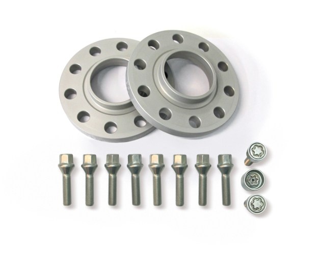 Mercedes W205 C Class 2014- (5x112) (18mm/sida) Silver Spacers H&R