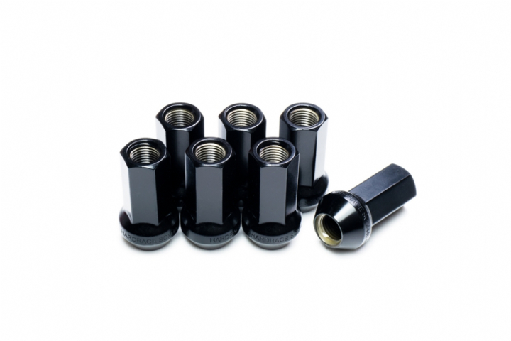 Hardrace Svarta SCM440-Stål Hjulmuttrar M12x1.25 / M12x1.50 i gruppen Universala produkter / Fälgar & Däck / Hjulbultar & Muttrar & Pinnbultar / Hjulmuttrar hos DDESIGN Scandinavia AB (HR-Q093x)
